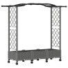 Lit Élevé avec Treillis et Toit Gris clair 169 x 40 x 129 cm PP 640073640073