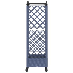 Lit Élevé avec Treillis et Toit Gris 124 x 40 x 129 cm PP 640074640074