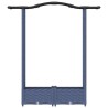 Lit Élevé avec Treillis et Toit Gris 124 x 40 x 123 cm PP 640075640075