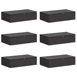 Boîte de rangement avec fenêtre transparente 6 pcs Anthracite 640078640078