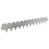 Bordure de Pelouse 10 pcs 103 x 15 cm Acier Argenté 640093640093