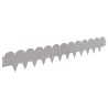 Bordure de Pelouse 10 pcs 103 x 15 cm Acier Argenté 640093640093
