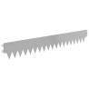 Bordure de Pelouse 10 pcs 103 x 15 cm métal Argenté 640096640096