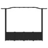 Lit Élevé avec Treillis et Toit Noir 204 x 40 x 138 cm PP 640097640097