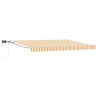 Cadre de store manuel avec LEDs Jaune et blanc 5 x 3 m 640103640103