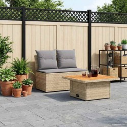 2 Pièce Canapé du milieu de jardin avec table relevable 640107640107