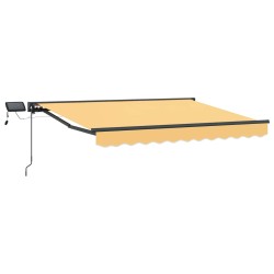 Cadre de store manuel avec LEDs Sable 4,5 × 3,5 m 640108640108