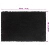 Tapis de porte noir 40x60 cm fibre de coco touffeté 640111640111