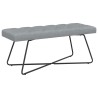 Banc avec capitonnage bouton Gris clair 110 x 40 x 46 cm Tissu 640118640118