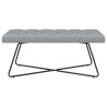 Banc avec capitonnage bouton Gris clair 110 x 40 x 46 cm Tissu 640118640118