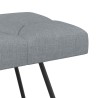 Banc avec capitonnage bouton Gris clair 110 x 40 x 46 cm Tissu 640118640118