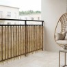 Clôture de jardin Carbonisé 1000 x 90 cm Roseau 640121640121