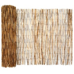 Clôture de jardin Carbonisé 1000 x 90 cm Roseau 640121640121