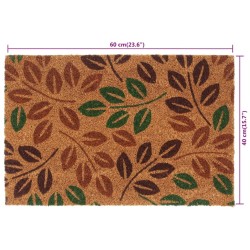 Tapis de porte naturel 40x60 cm fibre de coco touffeté 640122640122