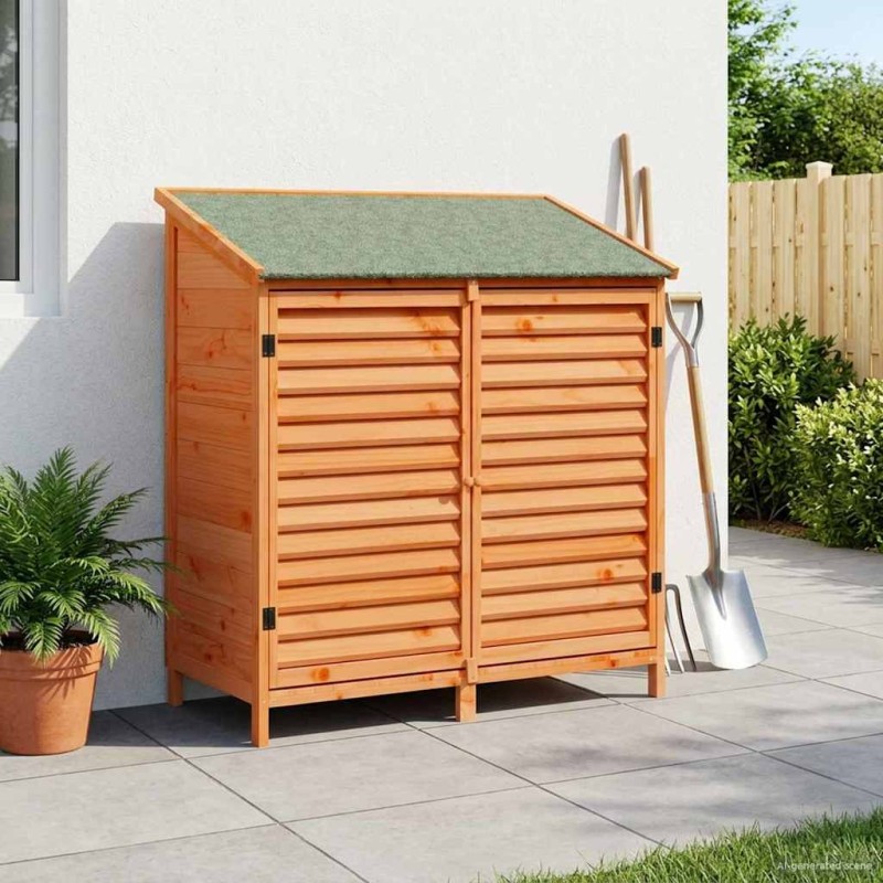 Abri de jardin Marron 106 x 56 x 113,5 cm Bois de Sapin Massif 640127640127