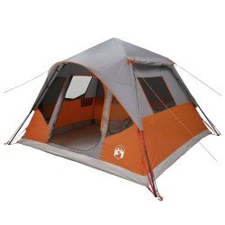 Tente Instantanée avec toit Gris et orange 305 x 275 x 190 cm 640130640130