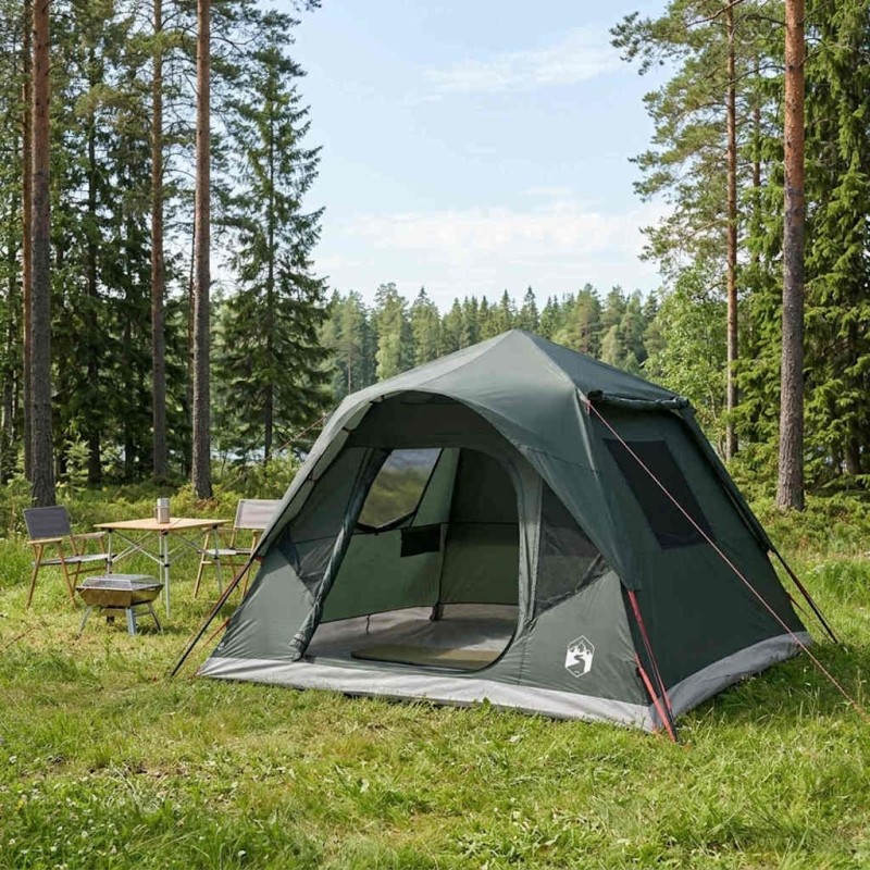 Tente Instantanée avec toit Vert armée 305 x 275 x 190 cm 640132640132