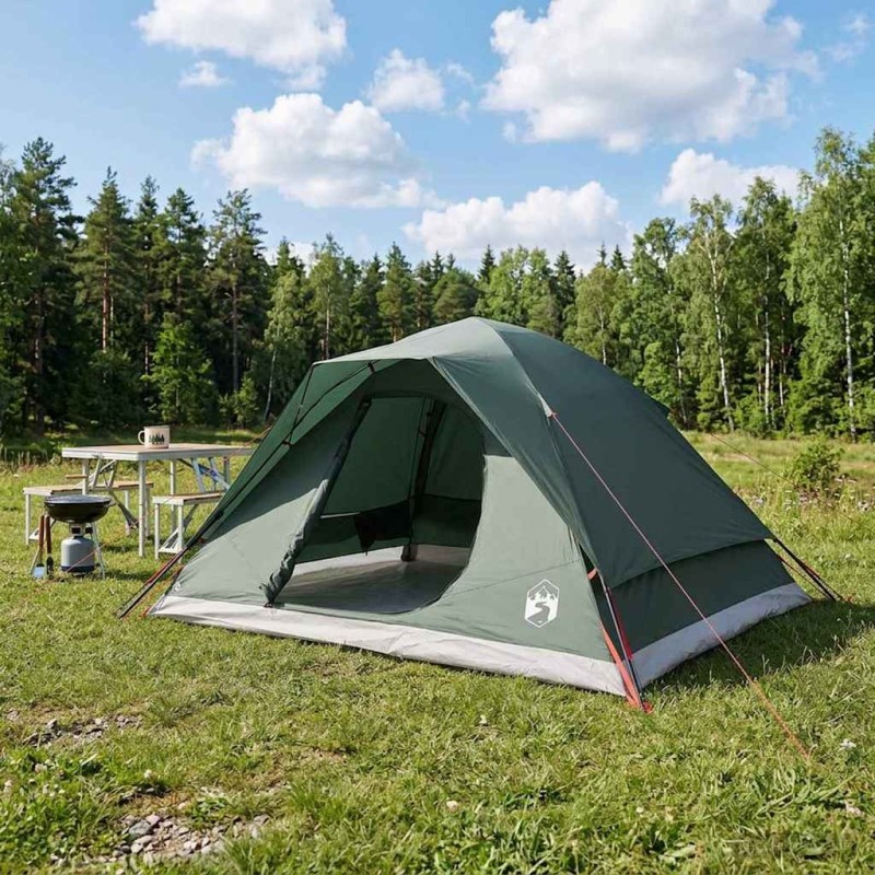 Tente Instantanée avec toit Vert armée 305 x 215 x 140 cm 640133640133