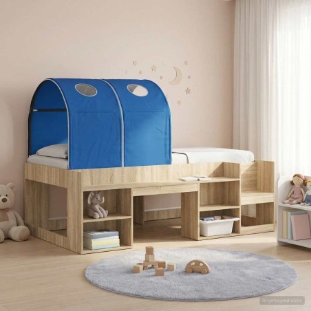 Tunnel de lit 2 pcs Bleu 211 x 52,5 x 2 cm Polyester 640135640135