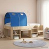 Tunnel de lit 2 pcs Bleu 211 x 52,5 x 2 cm Polyester 640135640135