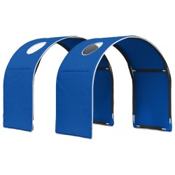 Tunnel de lit 2 pcs Bleu 211 x 52,5 x 2 cm Polyester 640135640135