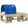 Tunnel de lit 2 pcs Bleu 211 x 52,5 x 2 cm Polyester 640135640135