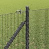 Clôture en fil soudé avec pointes 25 x 1,2 m Gris Maille 640144640144
