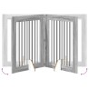 Porte de chien pliable avec supports 4 pcs Sonoma gris 321 cm 640147640147