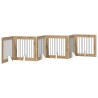 Porte de chien pliable avec supports 6 pcs Chêne artisanal 640149640149