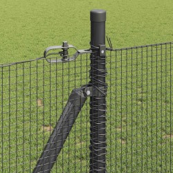 Clôture en fil soudé avec base en béton 10 x 1 m Gris Maille 640158640158