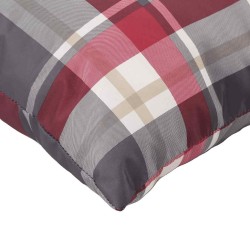 Coussins de canapé 4 pcs motif à carreaux rouges 60 x 60 cm en tissu 640165640165