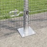 Clôture en fil soudé avec base en béton 50 x 1,2 m Argenté 640167640167