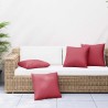 Coussins de canapé 4 pcs rouge vin 60x60 cm tissu 640168640168