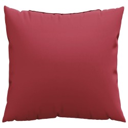 Coussins de canapé 4 pcs rouge vin 60x60 cm tissu 640168640168