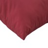 Coussins de canapé 4 pcs rouge vin 60x60 cm tissu 640168640168