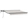 Cadre de store manuel avec LEDs Gris clair et blanc 4 × 3 m 640169640169