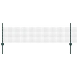 Clôture en fil soudé avec poteaux 100 x 0,5 m Vert Maille 640172640172