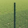 Clôture en fil soudé avec poteaux 100 x 0,5 m Vert Maille 640172640172