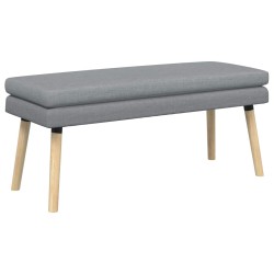 Banc à double couche Gris clair 110 x 40 x 47 cm Tissu 640182640182