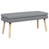 Banc à double couche Gris clair 110 x 40 x 47 cm Tissu 640182640182