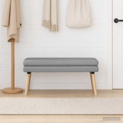 Banc à double couche Gris clair 110 x 40 x 47 cm Tissu 640182640182