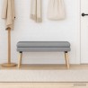 Banc à double couche Gris clair 110 x 40 x 47 cm Tissu 640182640182
