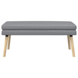 Banc à double couche Gris clair 110 x 40 x 47 cm Tissu 640182640182