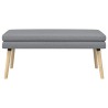 Banc à double couche Gris clair 110 x 40 x 47 cm Tissu 640182640182