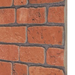 Panneaux muraux 10 pcs Terre cuite 100 x 50 cm Mousse EPS 640184640184