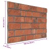 Panneaux muraux 10 pcs Terre cuite 100 x 50 cm Mousse EPS 640184640184