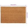 Tapis de porte 2 pcs naturel 40x60 cm fibre de coco touffeté 640194640194