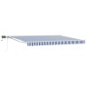 Cadre de store manuel avec LEDs Bleu et Blanc 5 x 3 m 640196640196