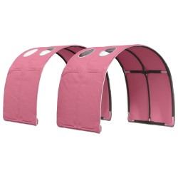 Tunnel de lit 2 pcs Rose 211 x 67,5 x 2 cm Polyester 640210640210