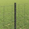 Clôture Euro avec poteau 25 x 0,6 m Acier recouvert de PVC Gris 640211640211